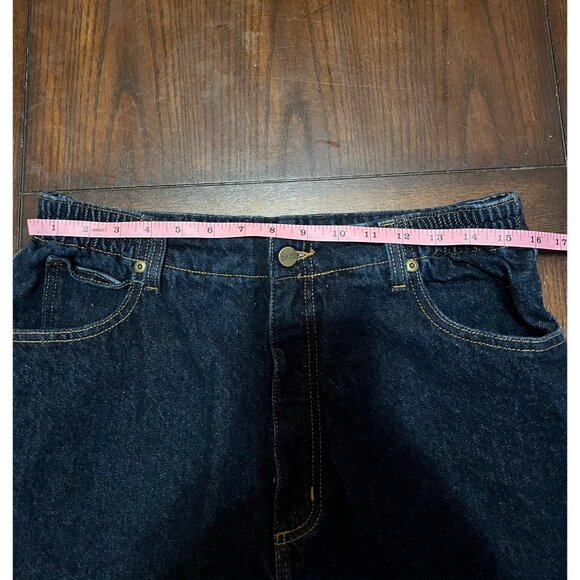 L.L.Bean Womens Jeans Dark Wash Straight Leg Comfort Waist High Rise Classic 4 - Picture 6 of 8